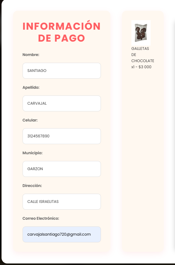 Paso 5: Datos de envío