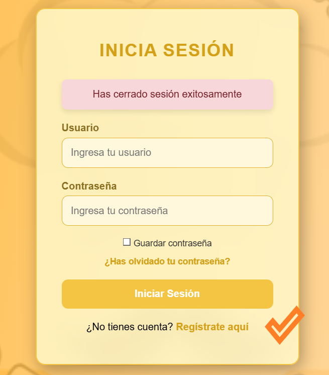 Paso 1: Página de registro